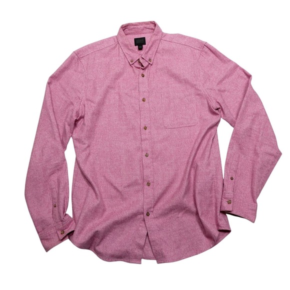 14th & Union Other - 14th & Union Dress Shirt Mens Large Pink Gauze Cotton Button Down Long Sleeve